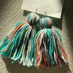 Tassel Yarn Earrings